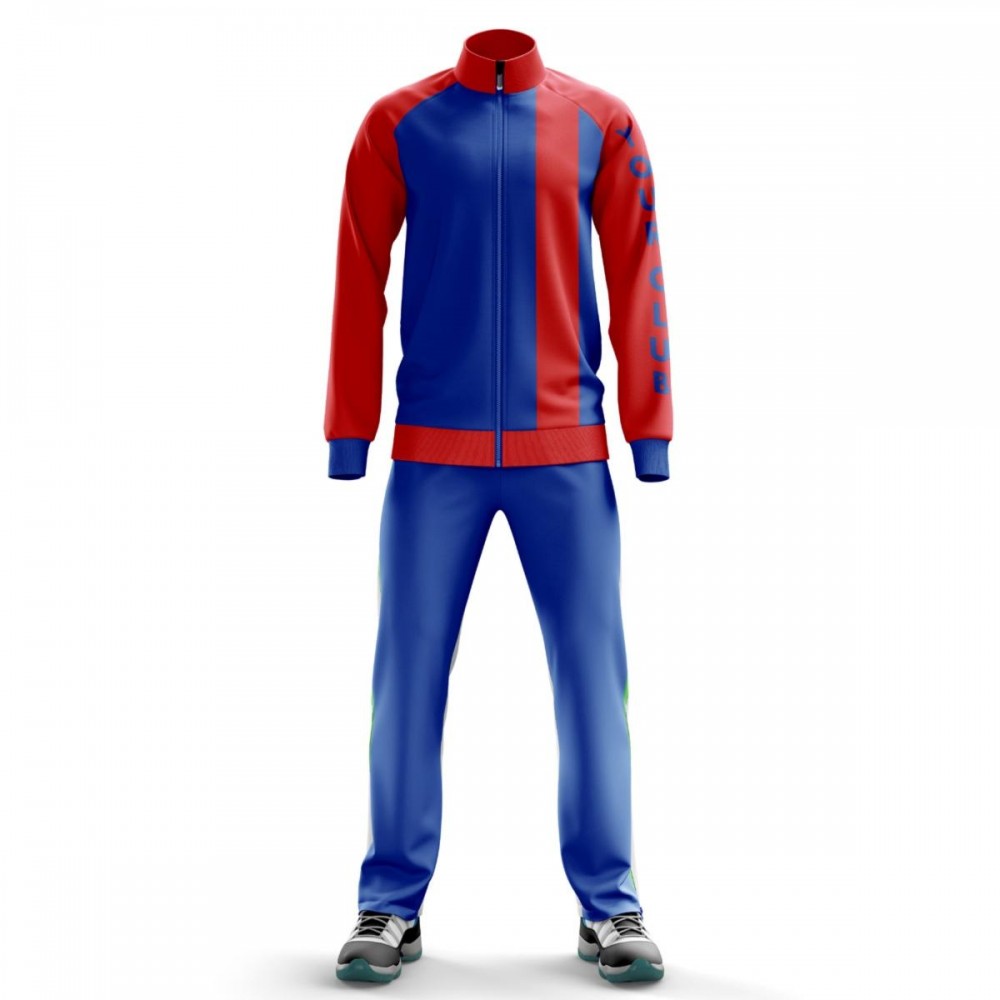 Custom 100% Polyester Team Training Suit Sublimated Men Wholesale Tracksuits For Bulk