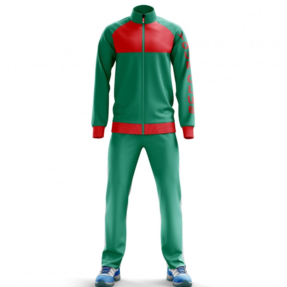 Custom 100% Polyester Team Training Suit Sublimated Men Wholesale Tracksuits For Bulk