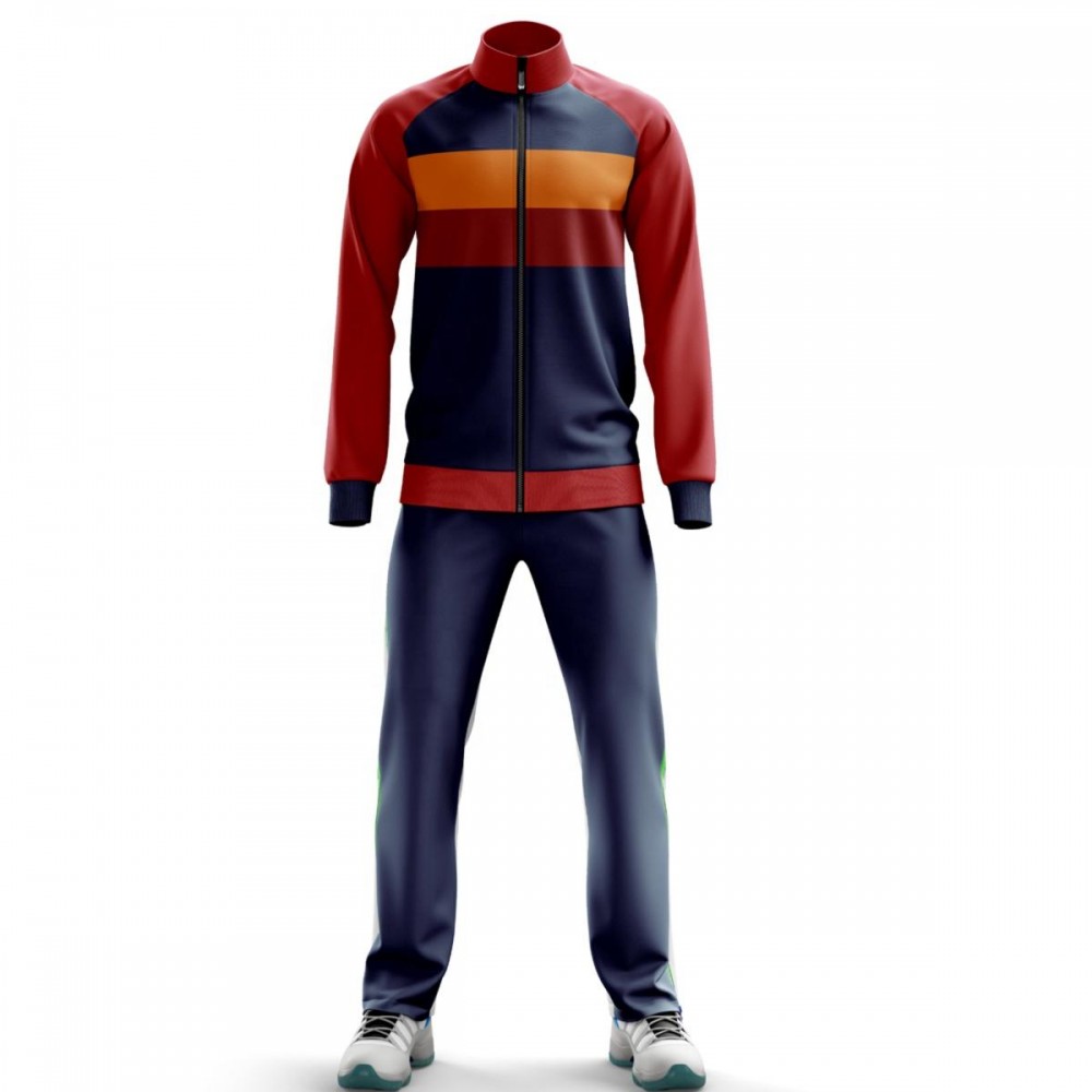 Tracksuit Custom logo And Patterns 100% Polyester Sublimation White School Uniform Tracksuit