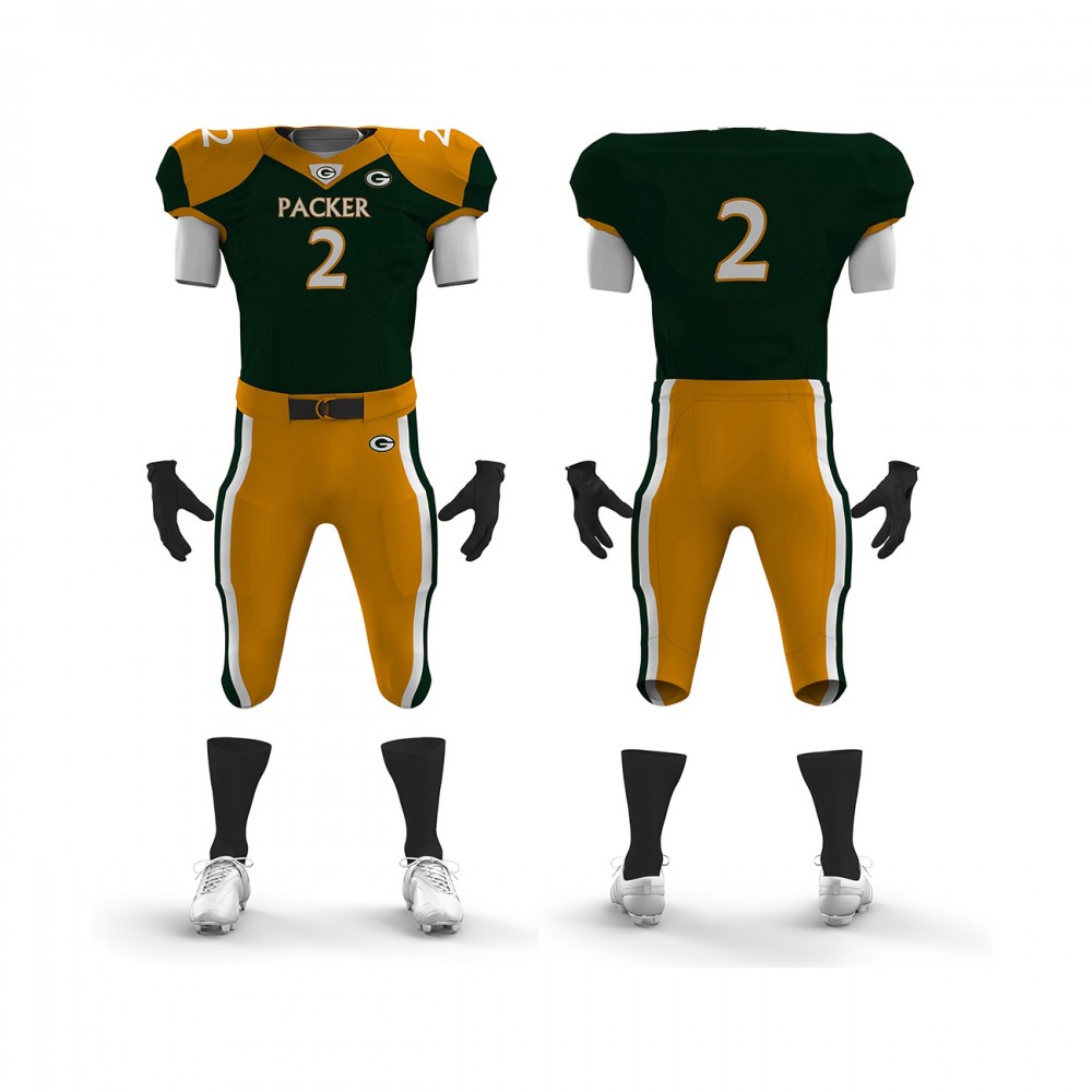 Customize Logo Digital Team Uniform Stitched American Football Jersey and short wholesale youth football team jersey