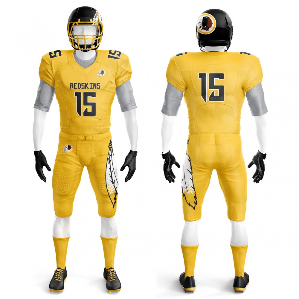 Custom design high quality OEM American football uniform integrated pads pants sports american football wear american