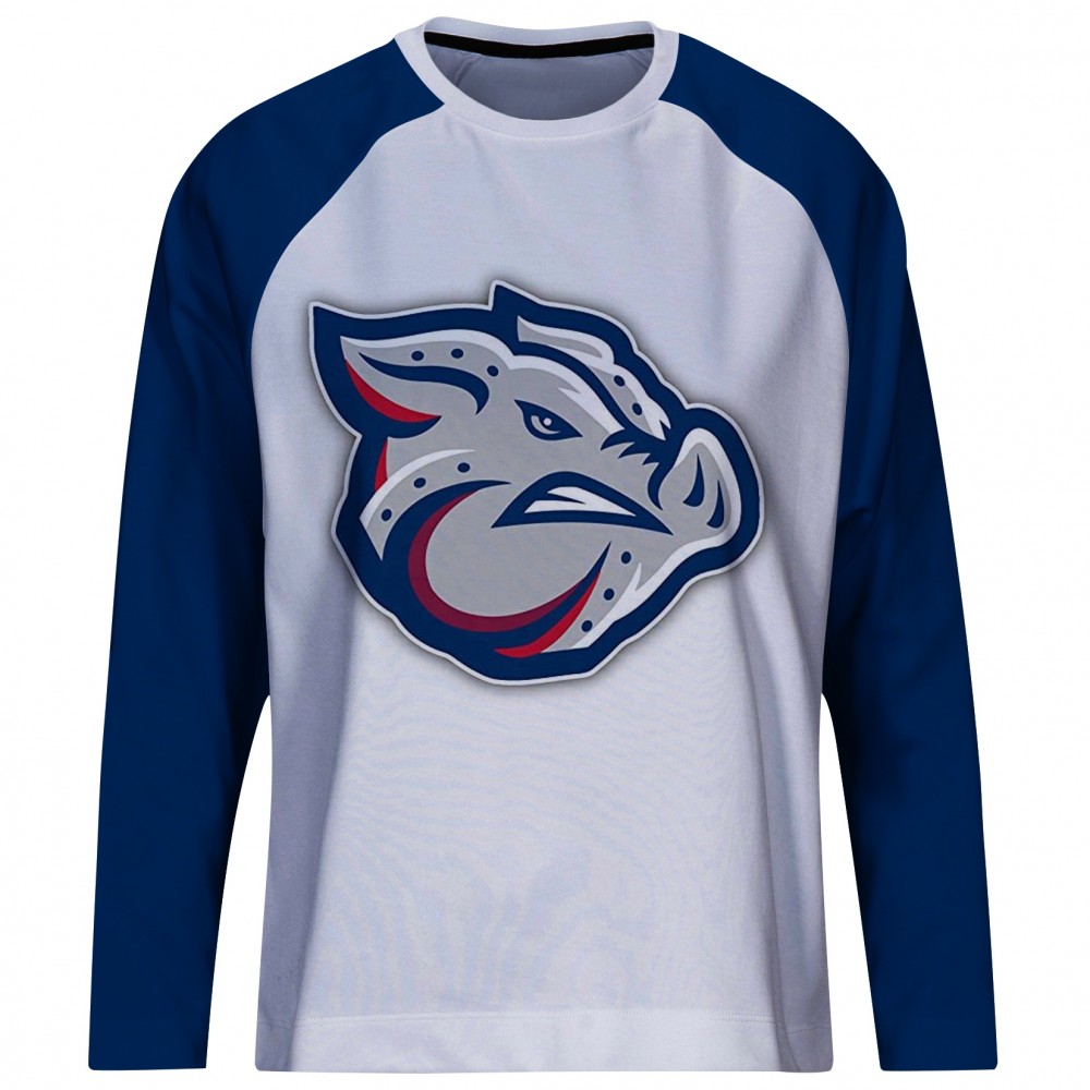 Red & Navy Blue Long Sleeve Sublimated Shirt