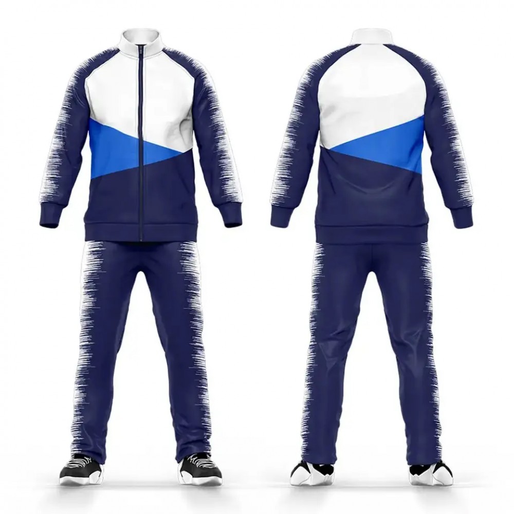 Wholesale OEM Sublimation Tracksuit Zipper Men Jogger Tracksuit Polyester Long Sleeve Tracksuit