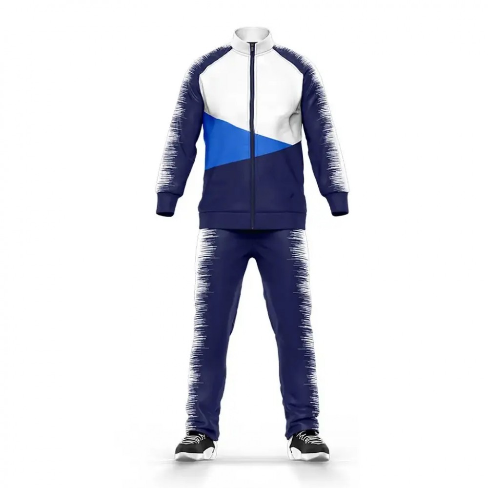 Wholesale OEM Sublimation Tracksuit Zipper Men Jogger Tracksuit Polyester Long Sleeve Tracksuit