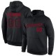 Custom Stitched Black Black-red Sports Pullover Sweatshirt Hoodie