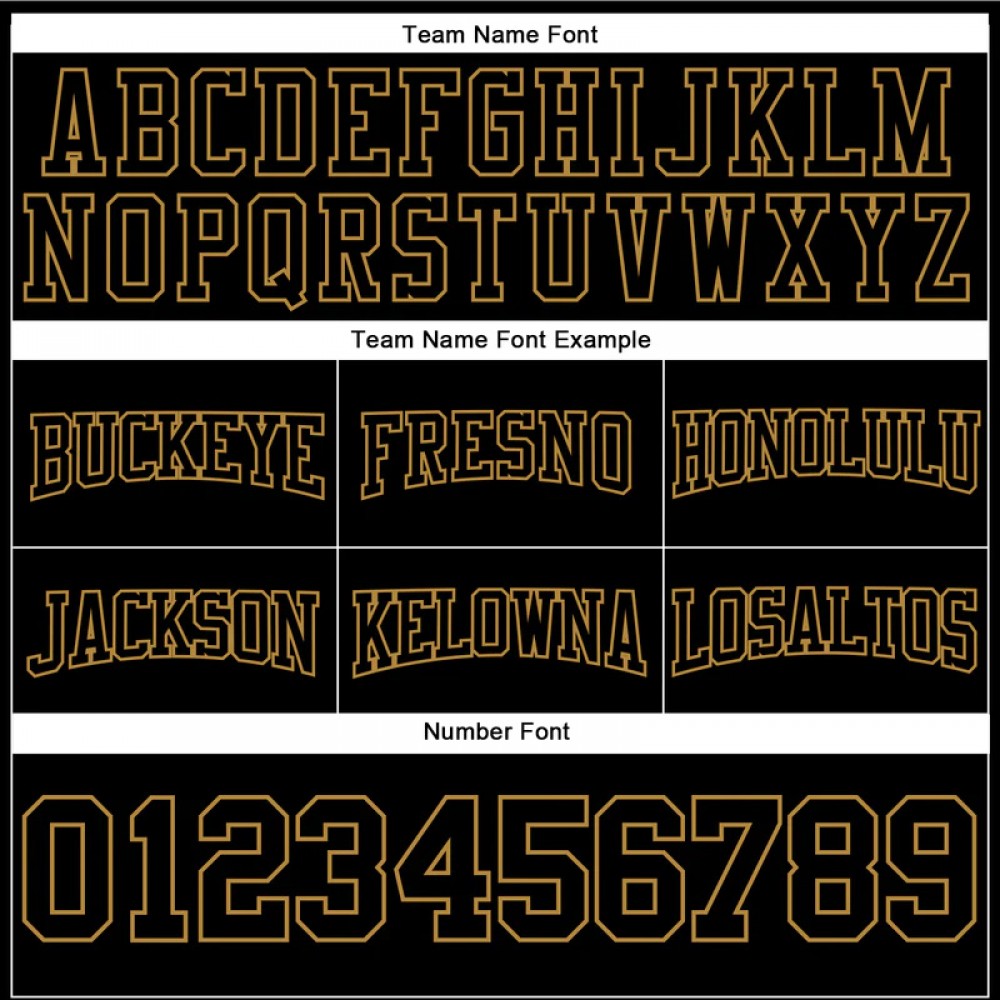 Custom Stitched Black Black-old Gold Football Pullover Sweatshirt Hoodie