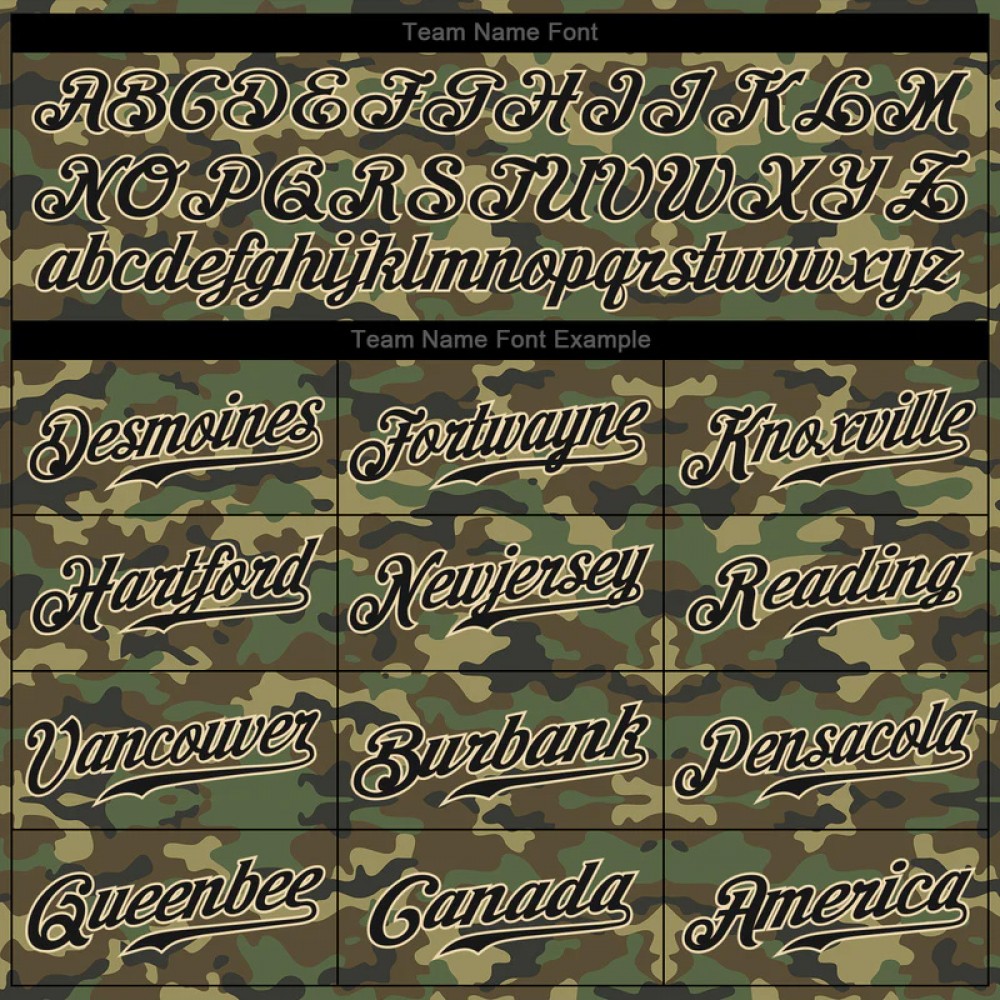 Custom Camo Black-cream Performance Salute To Service T-shirt