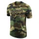 Custom Camo Black-cream Performance Salute To Service T-shirt