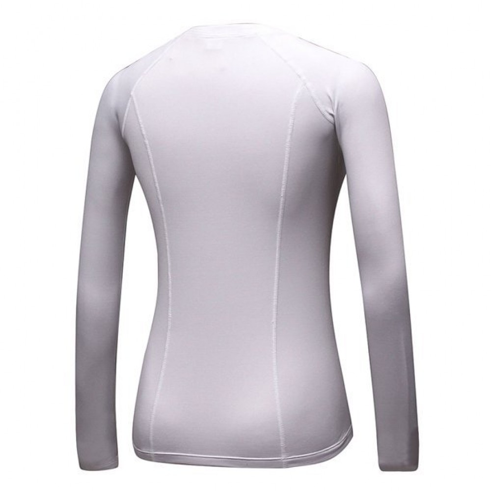 Long Sleeve Resistant White Color Rash Guard for Women