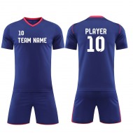 Latest Design A Football Team Kit Cheap Soccer Uniforms For Team maillot de foot Sublimation Soccer Wear