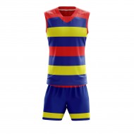 Custom Men’s V Neck Polyester Sublimated Basketball Uniforms