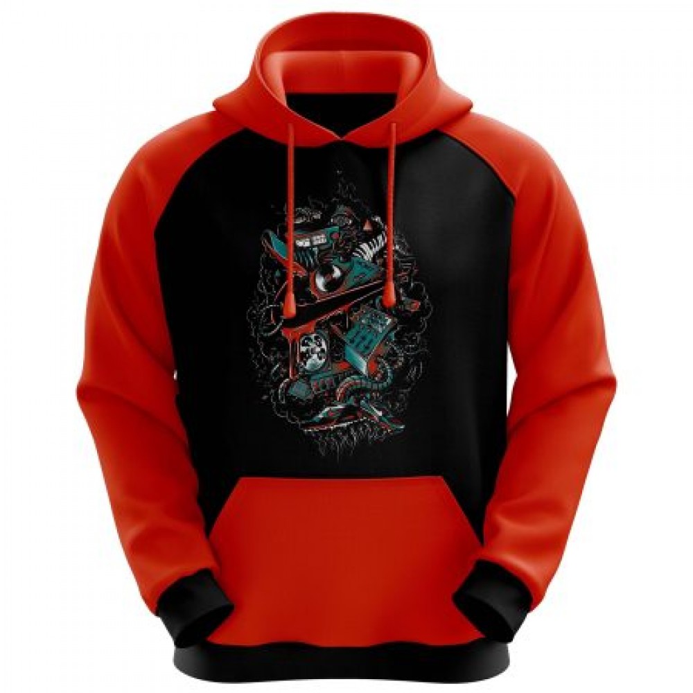 High Quality Custom Fleece Full Dye Men Gym Hoodies