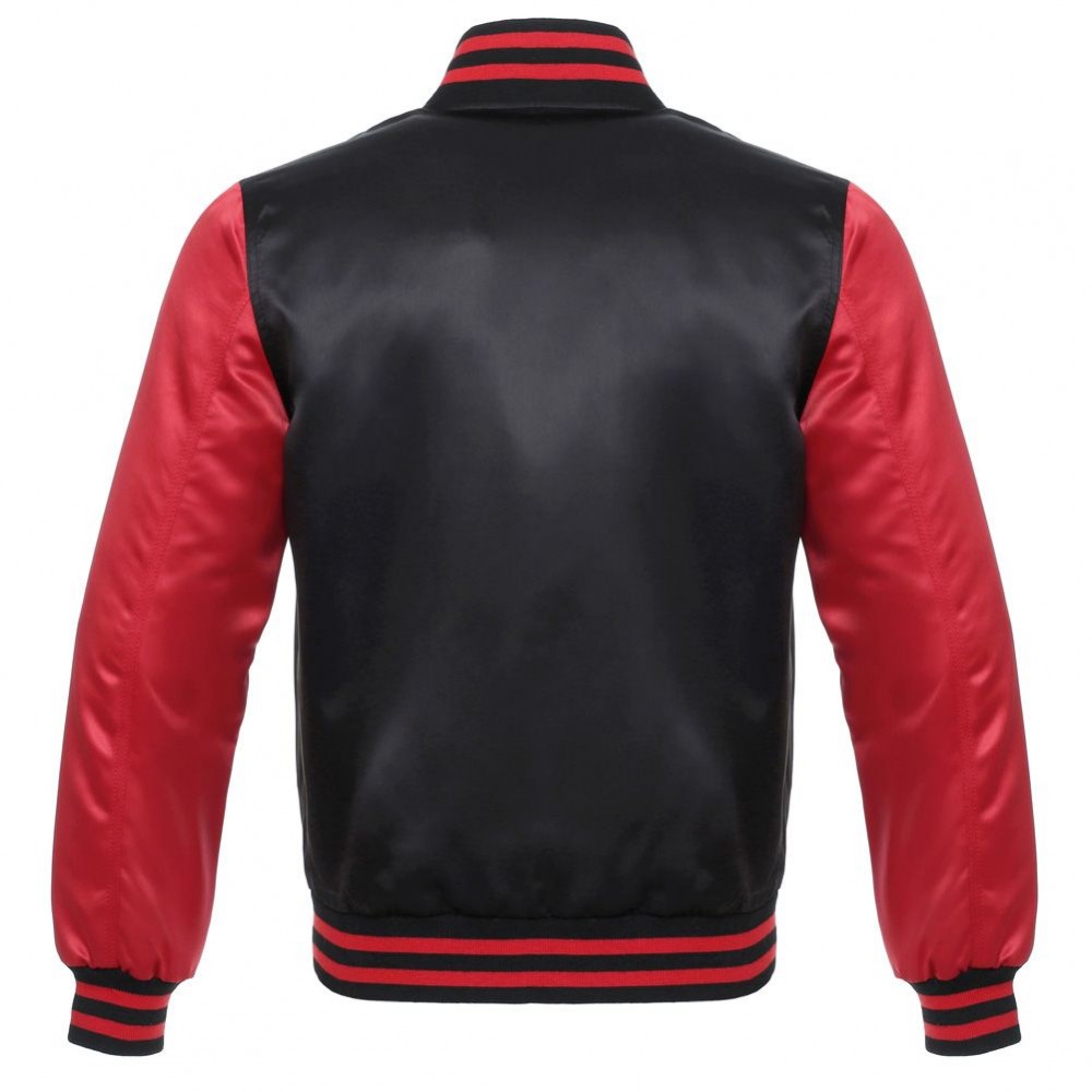 Wholesale 100% Polyester Men Satin Baseball Private Label For Satin Jackets