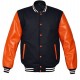 Latest Fashion Orange Color Blank Custom Letterman Baseball Varsity Jackets