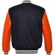 Latest Fashion Orange Color Blank Custom Letterman Baseball Varsity Jackets