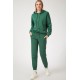 Women’s Green Fleece Winter Track Suit