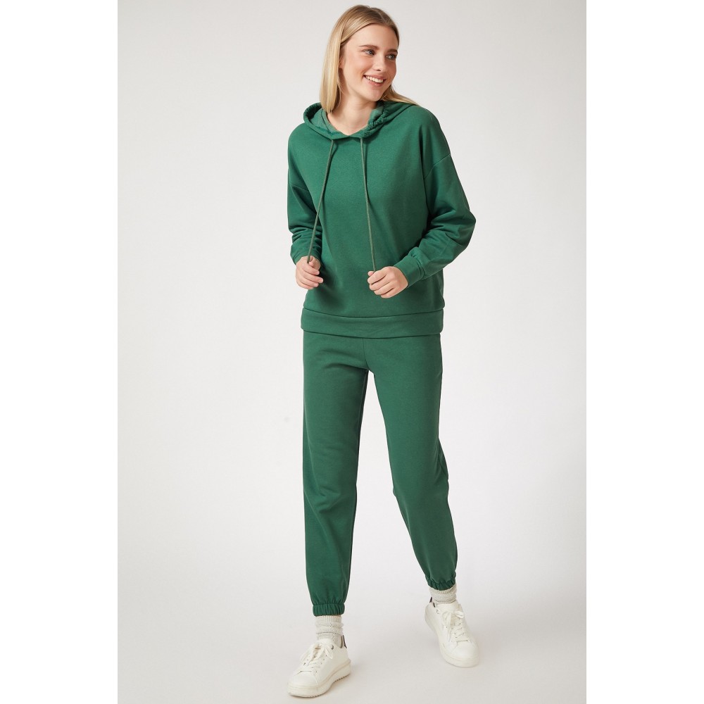 Women’s Green Fleece Winter Track Suit