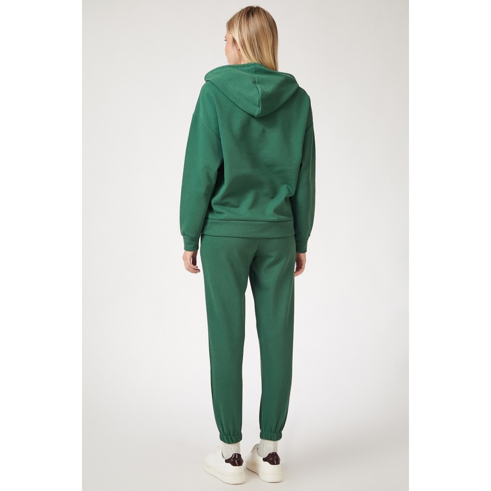 Women’s Green Fleece Winter Track Suit