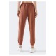 Women’s Brown Fleece Zipper Tracksuit