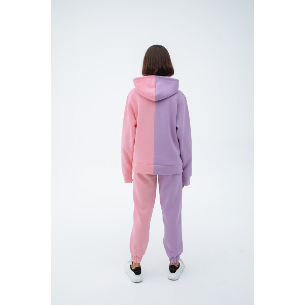 Pink Lilac Block Tracksuit Bottom